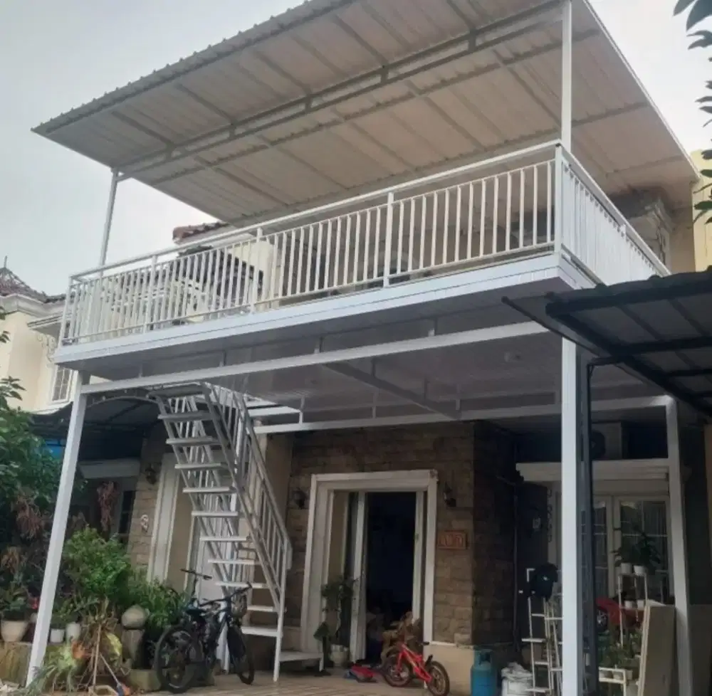 Kanopi holo galvanis balkon