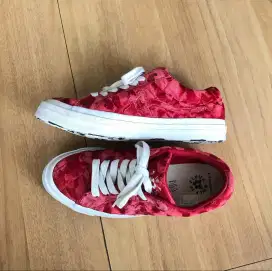 Converse Golf le Fleur Velvet Merah - Limited Edition, Kondisi Mulus!