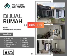 Jual cepat rumah di Grand Sharon residence dalam cluster nyaman aman