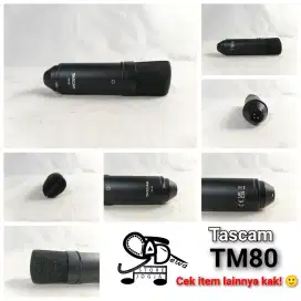 MIC CONDENSER TASCAM TM80 CONDENSOR MIKROFON TM 80 RECORDING