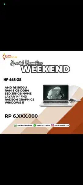 Laptop HP 440 garansi resmi