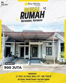 Dijual Rumah Keren: Kartasura – One Gate System, Aman & Nyaman