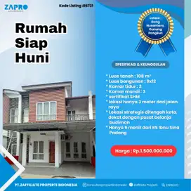 Jual rumah siap huni di gunung pangilun