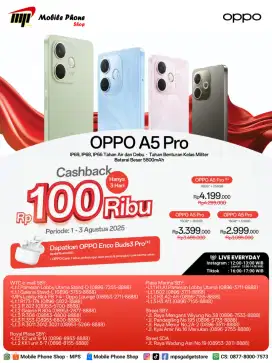 OPPO A5 PRO CASHBACK
