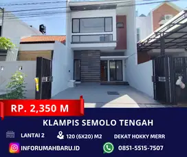 KLAMPIS SEMOLO TENGAH 2 Lantai ‼️Rumah Baru Strategis Dekat Hokky Merr