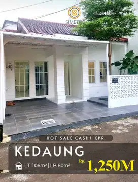Dijual rumah baru renovasi di perumahan area Kedaung Ciputat Tangsel