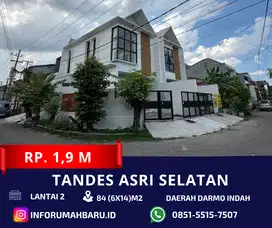 TANDES ASRI 2 Lantai ‼️ Rumah Baru daerah DARMO HARAPAN INDAH