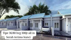 dijual rumah hunian cluster posisi hadap timur harga ALL IN dan SHM