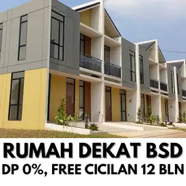 Rumah Siap Huni BSD dekat Stasiun Cisauk, Free DP Bebas Cicilan 12bln