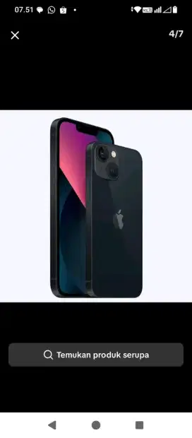 iPhone 13 8/128 Gress garansi resmi Apple indonesia