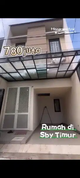 jual murah rumah 2 lantai baru gress Surabaya timur dekat GALAXY MALL