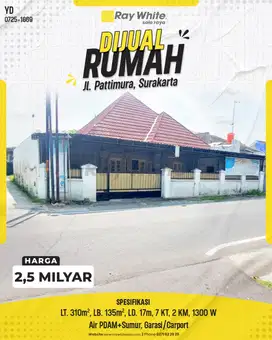 Rumah Sultan Jl. Pattimura – Serengan, Surakarta!