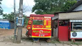 Jual gerobak kebab komplit