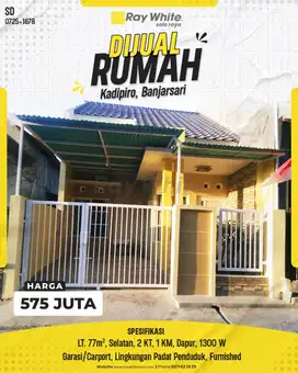 Rumah Dijual: Gebang, Kadipiro – Banjarsari, Solo – Fully Furnished!