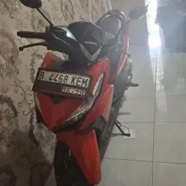 HONDA VARIO 125 2017 MERAH, PAJAK HIDUP, MULUS
