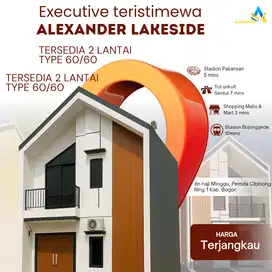Rumah 2 lantai 3 kamar tidur harga terjangkau di Pemda Cibinong