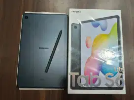 Second samsung tab s6 lite (kartu) 4/128Gb 2jt layar shadow