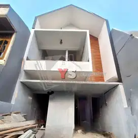 ZN38 Terbaru Rumah Modern Akses 2 mobil di Pondok Kelapa Jakarta Timur