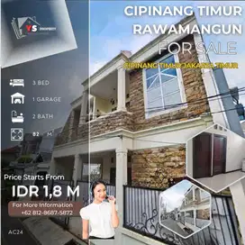 Cipinang Timur 2 Lantai SHM – Lokasi Strategis 1.8M Nego AC24