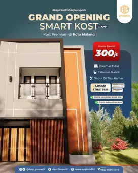 Rumah Kos Premium 2 Kamar Depan Kampus UMM