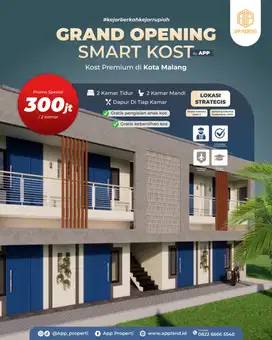 Rumah Kos Premium 2 Kamar Depan Kampus UMM