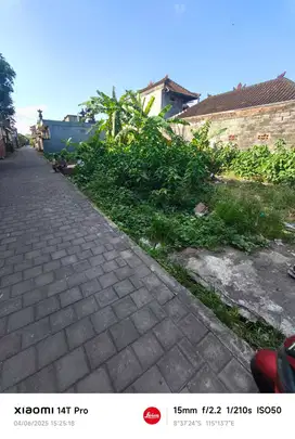 Jual Tanah 1,5 are di Subak Dalem Gatsu Tengah