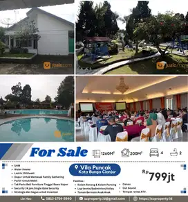 Dijual Villa Mewah Lokasi Strategis di Puncak Kota Bunga Cianjur 799jt