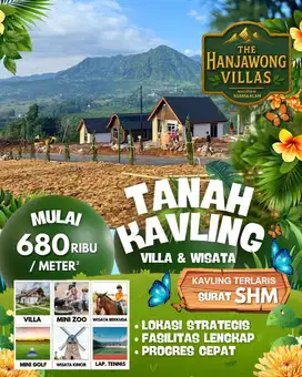 For sale jual tanah kaving SHM bergaya Eropa di jalur puncak 2