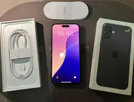 Iphone 16 Plus 128gb Black / Hitam Ex Ibox Fullset Garansi On