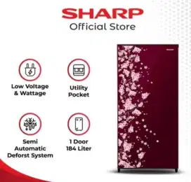 KULKAS SHARP 1 PINTU BARU