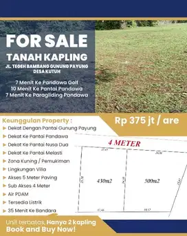 Tanah Kavling Gunung Payung Kutuh
