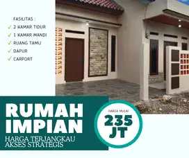 DIJUAL RUMAH CLUSTER MODERN HARGA TERJANGKAU HANYA 265 JUTAAN
