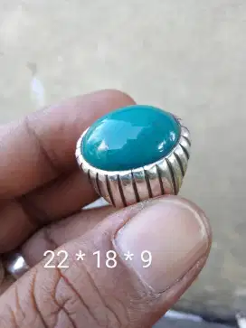 Batu bacan ring perak
