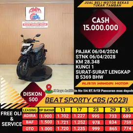 KREDIT TANPA DP BEAT SPORTY CBS TH 2023 BAYAR PAKAI CC /PAYLATER