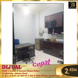 DIJUAL CEPAT RUKO 4 Lantai Mutiara Taman Palem Cengkareng JakBar - HL