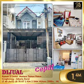 DIJUAL Rumah 2 Lantai Mutiara Taman Palem Cengkareng Jakarta Barat -HL