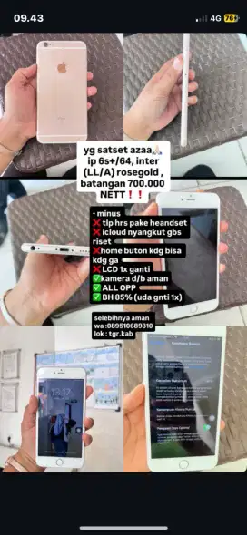 Iphone 6s yang sat set aja