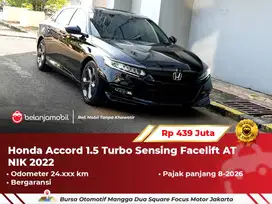[ BERGARANSI ] Honda Accord 1.5 Turbo Sensing Facelift AT 2022/2023