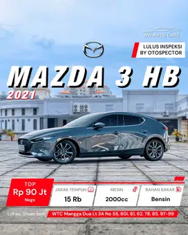 [ KM 15RB ] Mazda 3 Hatchback 2021 HB non sedan 2022