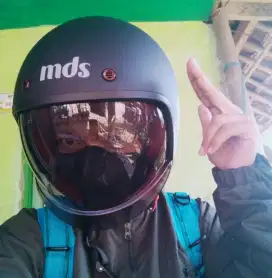 Helm mds hitam doff
