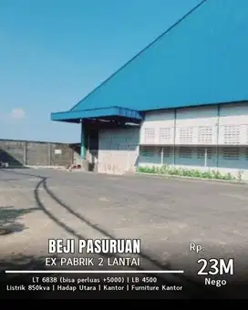 Dijual Ex Pabrik & Gudang Pandaan