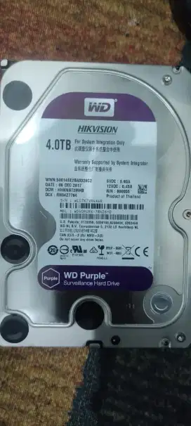 Harddisk HDD WD Purple 4Tb