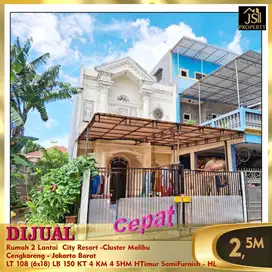 DIJUAL Rumah 2 Lantai City Resort Cengkareng Jakarta Barat - HL