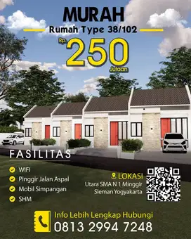 Dijual Rumah Murah Daerah Sleman Minggir