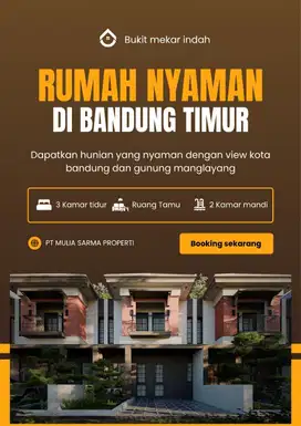 Di jual rumah yg sejuk dengan view kota bandung dan pegunungan