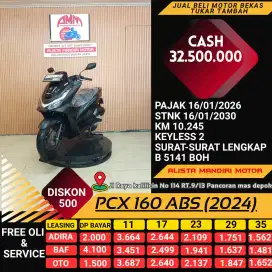PCX 160 ABS 2024, KM RENDAH, PAJAK HIDUP