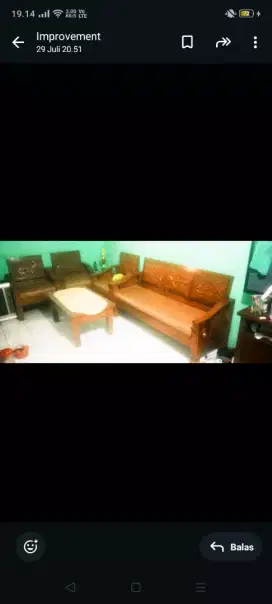 Jual bangku kayu set kayu jati