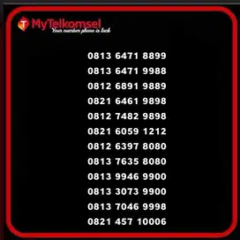 Nomer cantik/perdana cantik telkomsel