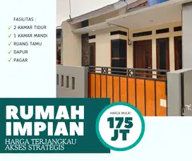 DIJUAL RUMAH CLUSTER TAHAP 5 DILOKASI STRATEGIS MULAI DARI 175 JUTAAN