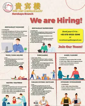 LOKER RESTAURANT CHINESE FOOD - GUI BIN SURABAYA